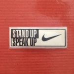 STAND UP SPEAK UP patch Premier League football badge