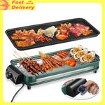 Electric Barbecue Grill Hot Plate Smokeless Indoor BBQ Griddle Table Top Mzcgmdm