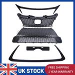 For 2014-2020 Lexus CT200H F Sport Front Upper Lower Grille W/ Trim Molding