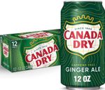 Canada Dry Ginger Ale 355ml x12 Cans American Soda USA Import