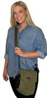 Dog Shoulder Bag Large Dog Walking Accessory Treat Training Agility Olive Green