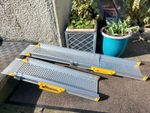Pair of Ramps, portable telescopic extend to 5ft long, wheelchair scooter steps