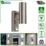 Outdoor Wall Light Fitting PIR Motion Sensor Garden Lamp IP44 Security Outside