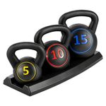 3PCS kettlebell set fitness sports equipment strength training home kettlebell