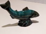 BLUE MOUNTAIN POTTERY Fish Salmon Trout Figurine 25 x 19 cms Canada vintage