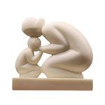 Mother and Child Sculpture Resin Statue Decorative for Shelf