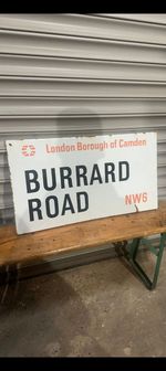 Old metal street sign london