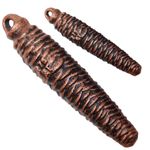 Mechanical Cuckoo Clock Weight Cast Iron Antique Traditional Pine Cone Shape