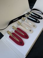 3 Pairs Of Chanel Beauty Hair Clip Gift New In Box, Not For Resale