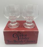 Pair of Dartington Crystal "Compleat Imbiber" Design Brandy Glasses FT151/3