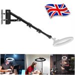 39"Triangle Wall Mount Light Stand Boom Arm For Ring Light 1/4" 3/8" Screw Top