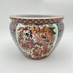 Large Decorative Geisha Girls floral carp Jardiniere Chinese Fish Bowl