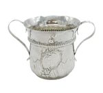 George III Sterling Silver Two-Handled Porringer Antique 1769 London