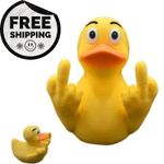 Funny Middle Finger Duck,Unique Middle Finger Rubber Ducks Figurines Prank Gifts