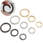 Large & Small ROUND CARABINER CLIP Heavy Duty SNAP HOOK Key Ring Clips Buckle