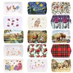 Melamine Small Snack Dish - Small Tray - Drinks Tray - Various Designs