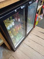 twin door under bar bottle cooler
