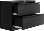 2-Drawer File Cabinet with Lock Metal Lateral Filing Cabinets File Storage