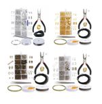Jewellery Making Kit Findings 870Pcs and 7pcs Tools & Wire DIY Necklace Repair 