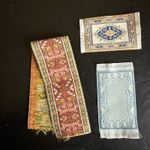 Vintage 1/12 Scale Dollhouse Runner Capet And Rugs Bundle In Various Colours