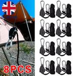 8x Rope Ratchet Adjustable Light Hanger Tent Carbon Filter Hydroponic Grow