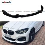 Gloss Black Front Splitter Spoiler For BMW 1 Series F20 F21 LCI M Sport 2015-19