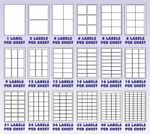 Address Labels White A4 Sheets Sticky Self Adhesive for Inkjet or Laser Printer