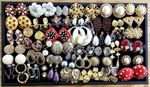 Vintage Clip-on Statement Earring Lot of 40 Pairs Perfect for Individual Sale!