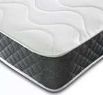 Memory Foam & Spring Quilted Mattress Black 3ft Single, 4ft, 4ft6 Double, 5ft.