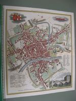 100% ORIGINAL LARGE YORK MAP BY BAINES C1822 VGC HAND COLOURED OUSE FOSS MINSTER