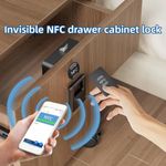 Smart Drawer Electronic Cabinet Lock Magnetic Sensing Universal Invisible Design