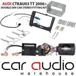 Audi TT MK2 2006-2014 Car Stereo Double Din Fascia & Steering Wheel Kit CTKAU03