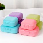 Soap Dish Plastic Container Box Bath Shower Dispenser Holder Travel Case Gift ⇖