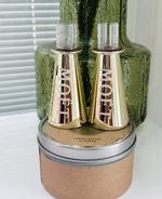 Moet  Chandon Gold Shimmer Champagne Sippers Brand New For Mini Moet Bottles x2 