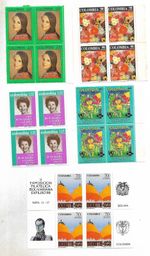 COLOMBIA 5 different block of 4 MNH VF