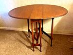 Vintage Mahogany Drop Leaf Gate Leg Drop Tea/Dining Table - READ ADVERT