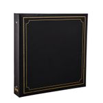 Large 6x4 Photo Album for 500 Photo's - Black Soft Padded Cover - AL-9174
