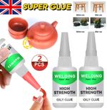 2PCS Powerful Welding High-Strength Oily Glue Uniglue Universal Super Glue 50ML