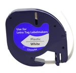 Label Tape Compatible For Dymo LetraTag LT100H  12mm x 4m