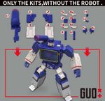 3D DIY Upgrade Kit Filler Cannon Shoulder For SS86 Soundwave-GO Better