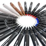 Uni Ball Pin Drawing Pen Fineliner Ultra Fine Line Marker in 5 Colours 12 Pack