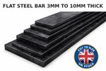 Mild Steel Flat Bar Cut to Size | 3-10mm Thick | 10-100mm Wide | UK Stock