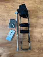 Hands Free Crutch,Single Leg Telescopic Hands Free Crutch