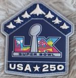 Super Bowl LX USA 250 USAF & US Navy Flypast B1 F15 F18 F35 3D PVC Patch