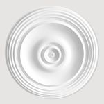 Ceiling Rose Polyurethane Resin Concentric Circle Modern 'Acqua Increspata' 53cm