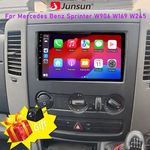 +CAM 9"For Mercedes Benz Sprinter W906 B906 Android15 Apple CarPlay Stereo Radio