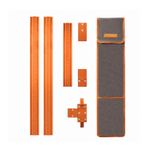 Cross-Shaped Woodworking Guide Ruler Clear Scale Measuring Tool 45/90 Degree