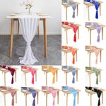 Time to Sparkle 70cmx300cm Chiffon Table Runner Romantic Wedding Xmas Party Swag