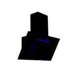 Cookology Essentials 70cm Angled Glass Cooker Hood Black Blue LED Touch
