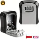 Outdoor High Security Wall Mounted Key Safe Box Code Lock Storage 4 Digit UK